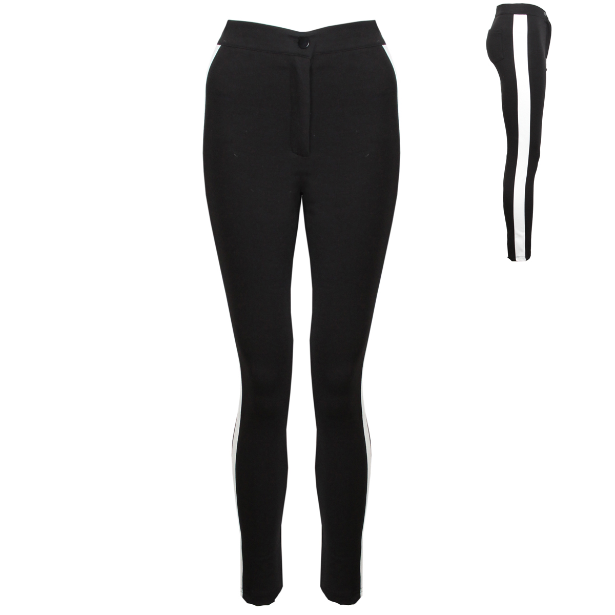 High Waisted Contrast Panel Treggings Preview